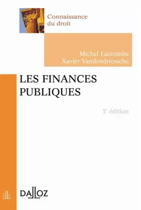 Couverture du produit · Finances publiques