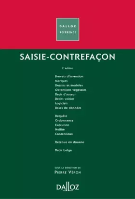 Couverture du produit · Saisie-Contrefaçon