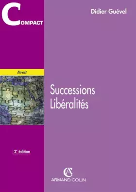 Couverture du produit · Successions, libéralités