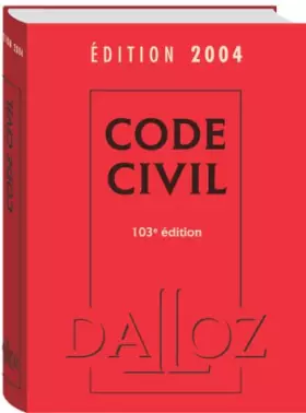 Couverture du produit · Code civil 2004