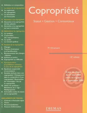Couverture du produit · Copropriété : Statut - Gestion - Contentieux
