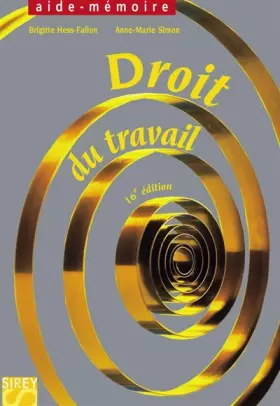 Couverture du produit · Droit du travail