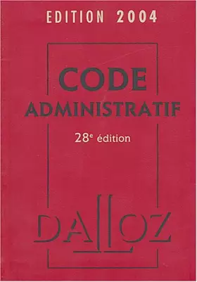 Couverture du produit · Code administratif 2004