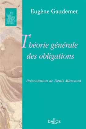 Couverture du produit · Théorie générale des obligations