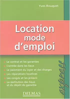Couverture du produit · Location : Mode d'emploi