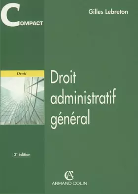 Couverture du produit · Droit administratif général