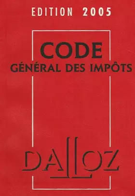 Couverture du produit · Code général des impôts