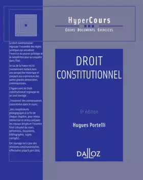 Couverture du produit · Droit constitutionnel - 6e éd.