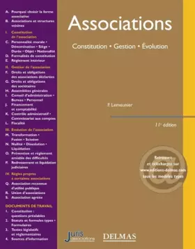 Couverture du produit · Associations : Constitution - Gestion - Evolution