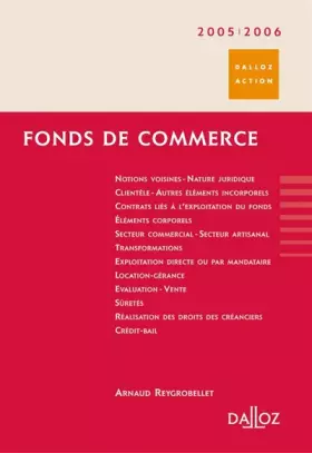 Couverture du produit · Fonds de commerce
