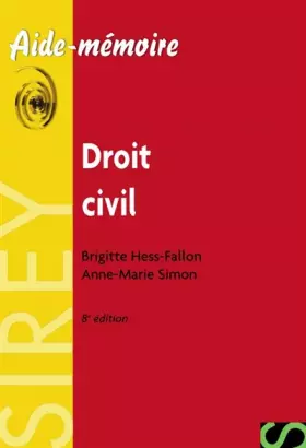 Couverture du produit · Droit civil