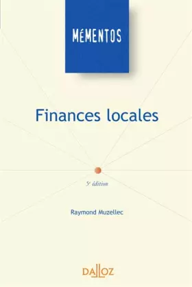 Couverture du produit · Finances locales - 5e éd.