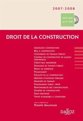 Couverture du produit · Droit de la construction (1Cédérom)