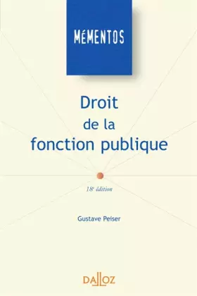 Couverture du produit · Droit de la fonction publique