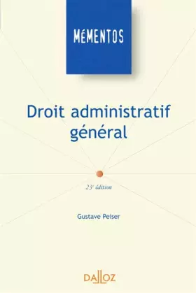 Couverture du produit · Droit administratif général