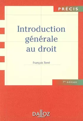 Couverture du produit · Introduction générale au droit