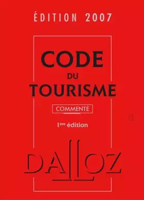 Couverture du produit · Code du tourisme: Commenté