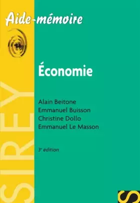 Couverture du produit · Economie