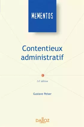 Couverture du produit · Contentieux administratif : Edition 2006