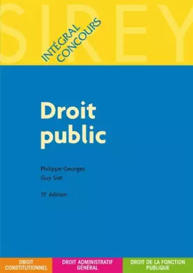 Couverture du produit · Droit public