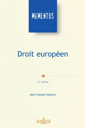 Couverture du produit · Droit européen : Edition 2006