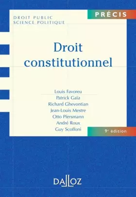 Couverture du produit · Droit constitutionnel