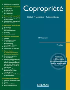 Couverture du produit · Copropriété: Statut - Gestion - Contentieux