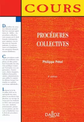 Couverture du produit · Procédures collectives : Edition 2006