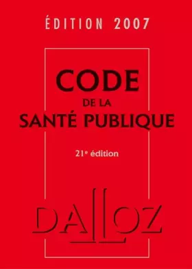 Couverture du produit · Code de la santé publique