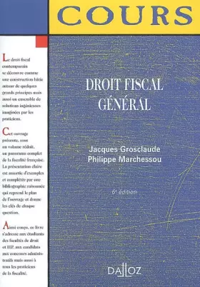 Couverture du produit · Droit fiscal général