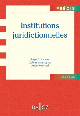 Couverture du produit · Institutions juridictionnelles