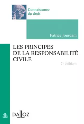 Couverture du produit · Les principes de la responsabilité civile
