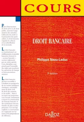 Couverture du produit · Droit bancaire