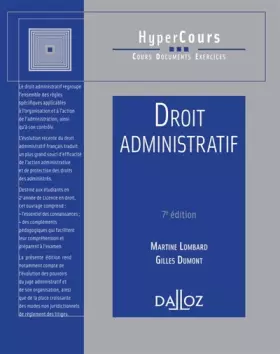 Couverture du produit · Droit administratif