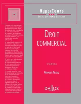 Couverture du produit · Droit commercial