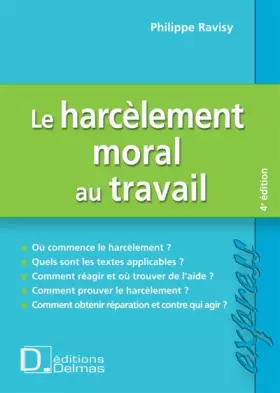 Couverture du produit · Le harcèlement moral au travail