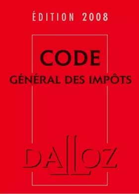 Couverture du produit · Code général des impôts