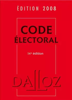Couverture du produit · Code électoral