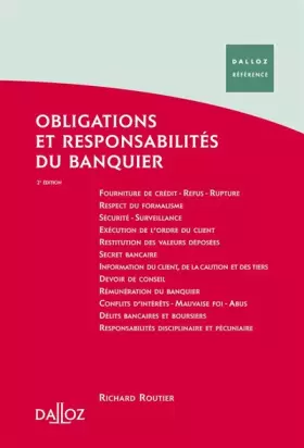 Couverture du produit · Obligations et responsabilités du banquier