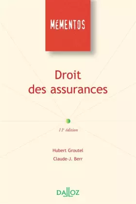 Couverture du produit · Droit des assurances