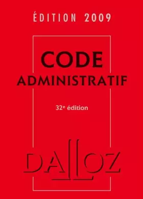 Couverture du produit · Code administratif 2009