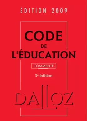 Couverture du produit · Code de l'Education commenté