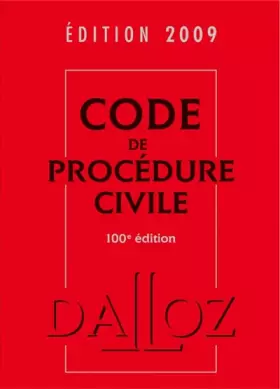 Couverture du produit · Code de Procédure civile