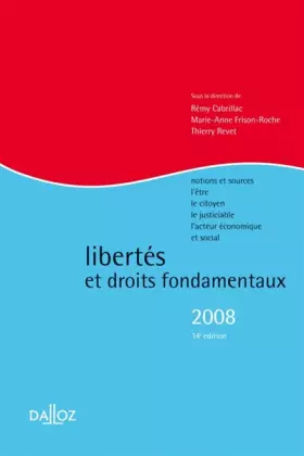 Couverture du produit · Libertés et droits fondamentaux