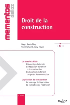 Couverture du produit · Droit de la construction