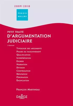 Couverture du produit · Petit traité d'argumentation judiciaire