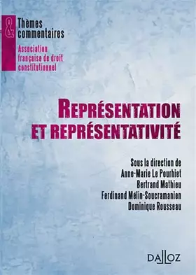 Couverture du produit · Représentation et représentativité