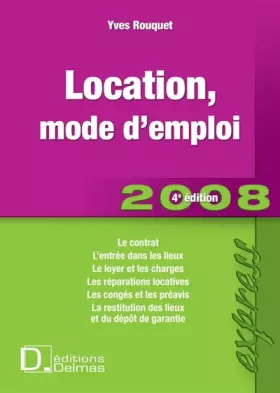 Couverture du produit · Location, mode d'emploi