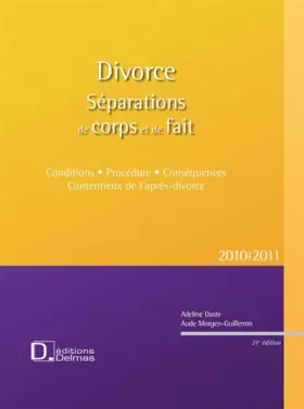 Couverture du produit · Divorce : Séparations de corps et de fait (1Cédérom)