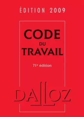 Couverture du produit · Code du travail 2009